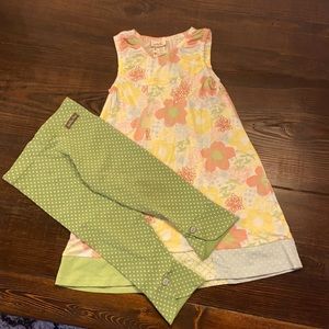 Matilda Jane Just Arrived shift dress and Coastal leggings from “Hello Lovely”